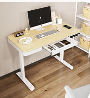 Bureau d'ordinateur debout ascenseur électrique bureau d'apprentissage avec tiroir ascenseur bureau filaire Charge rapide