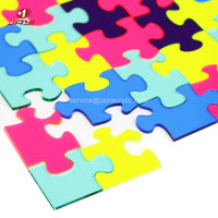 Guangdong Acrylique Coloré Puzzles Personnaliser Lucite Jigsaw Jeux Pour Enfants Et Adultes