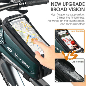 Sac de cadre de vélo imperméable WEST BIKING Factory TPU EVA, multicolores, grande capacité 2,5 L, avec écran tactile - Product Image 4