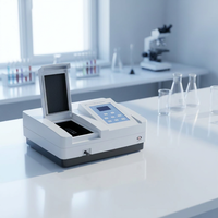 Spectrophotomètre UV-Vis 200-1000 nm à faisceau unique avec ajustement automatique de zéro, enregistrement des courbes standard, spectromètre pour tests environnementaux de l'eau