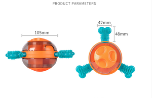 नया मॉडल कुत्ते चबाने खिलौना बॉल-इको-फ्रेंडली टीपीआर सामग्री मानसिक उत्तेजना और स्थायित्व उपचार वितरण - Product Image 6