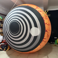 Œil gonflable géant Evil'e pour la publicité, ballon œil gonflable pour la décoration suspendue des bars et discothèques d'Halloween