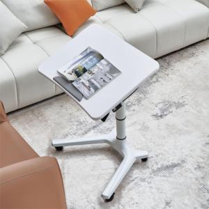 OMNI Bureau <span class=keywords><strong>de</strong></span> chevet au design moderne Support mobile pour ordinateur portable à roulettes avec plateau <span class=keywords><strong>réglable</strong></span> <span class=keywords><strong>en</strong></span> <span class=keywords><strong>hauteur</strong></span> <span class=keywords><strong>Table</strong></span> pour <span class=keywords><strong>lit</strong></span> ou canapé à usage latéral - Product Image 3