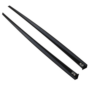 Faldones Laterales para Volkswagen Polo Plus, Negro Mate, Negro Piano, 2019-2020, Instalación con Pegamento o Tornillos - Product Image 1