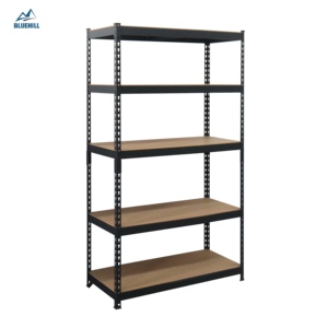 Verstelbare, zware, stellingen zonder bouten, stalen schappen, industriële metalen magazijn palletrekken, aanpasbare opslagrekken - Product Image 6