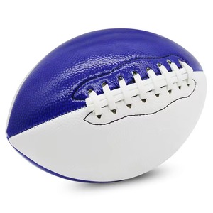 Classic American Football Solid Color Durable Leather <b>Ball</b> Standard Size White and Brown - Product Image 3