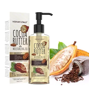 Private Label Cocoa Butter Moisturizing Body Oil With Nourish Refreshing