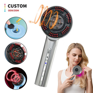 XBH Peine Masajeador Eléctrico Vibratorio para Cuero Cabelludo con Guía Líquida, Aplicador de Aceite Esencial para el Crecimiento <span class=keywords><strong>del</strong></span> <span class=keywords><strong>Cabello</strong></span>, <span class=keywords><strong>Cepillo</strong></span> Anticaída y Estimulante <span class=keywords><strong>del</strong></span> Crecimiento Capilar - Product Image 1