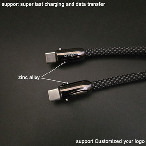 Chéo Cơ Thể 2 Trong 1 Mạnh Mẽ Bện Chống Mất Dây Dây Buộc Sạc Pd 60W USB Loại C Để USB Loại C Cáp - Product Image 3