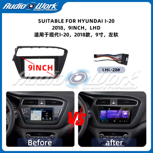 Kit de Marco para Radio de Coche <span class=keywords><strong>HYUNDAI</strong></span> I-20 2018, Bisel de Montaje para Panel de Salpicadero, Instalación de Estéreo Automotriz - Product Image 2