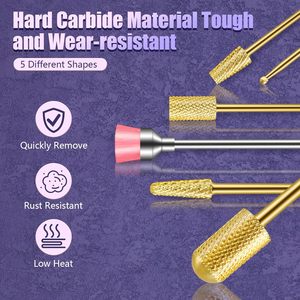 Juego de Brocas de Acero Inoxidable para Uñas, Forma Cónica, para Remover Cutículas, Acrílico y Gel, Manicura y Pedicura - Product Image 4