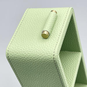 Plateau en cuir personnalisé <span class=keywords><strong>de</strong></span> haute qualité, boîte <span class=keywords><strong>de</strong></span> <span class=keywords><strong>rangement</strong></span> <span class=keywords><strong>de</strong></span> bureau pour sachet <span class=keywords><strong>de</strong></span> café pour sachet <span class=keywords><strong>de</strong></span> thé, support <span class=keywords><strong>de</strong></span> télécommande pour accessoires <span class=keywords><strong>de</strong></span> chambre d'hôtel - Product Image 4