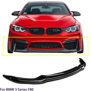 สำหรับ BMW ซีรีส์ 3 F30/M3 F80 ซีดาน ชุดแต่งสเกิร์ตหน้าคาร์บอนไฟเบอร์ทรง V ปี 2013-2019 - Product Image 1