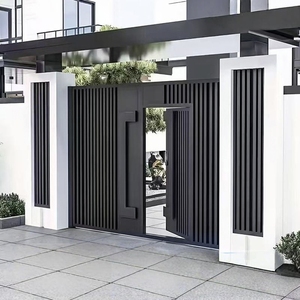 <span class=keywords><strong>Portail</strong></span> de villa de luxe en aluminium pour jardins extérieurs et cours avant aux Philippines – Clôture extérieure en alliage d'aluminium - Product Image 4