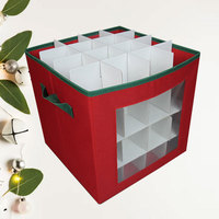 Boîte de rangement moderne pour vêtements, 27 compartiments, organisateur pliable en tissu à 3 niveaux pour ornements, boules colorées et lumières