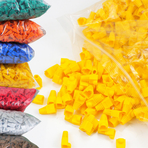 Đầy Màu sắc PVC <span class=keywords><strong>RJ11</strong></span> <span class=keywords><strong>RJ45</strong></span> tay áo khởi động 8P8C Modular cắm <span class=keywords><strong>RJ45</strong></span> nối Bìa CAT5e CAT6 Mạng pin danh bạ kết nối phụ kiện - Product Image 5