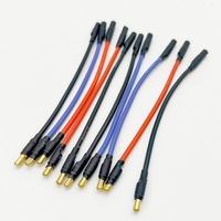 Câble d'extension de moteur d'avion RC en silicone 16 AWG avec connecteur banane 3,5 mm, 10/25 cm