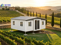 Maison conteneur extensible de 20 pieds à toit incliné, idéale pour une retraite en montagne ou en bord de lac pour des vacances en famille