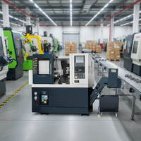 Tour CNC horizontal à banc incliné pour le tournage de métaux