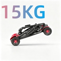 Scooter électrique intelligent tout-terrain à quatre roues OEM pas cher pour personnes âgées et handicapées, avec télécommande, léger et adapté à l'extérieur