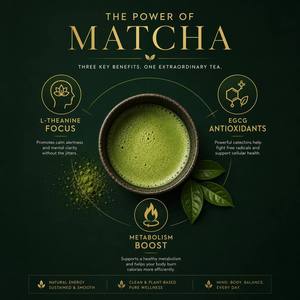 Quemador de Grasa Natural en Polvo de Matcha, Potenciador del Metabolismo, Rico en EGCG, Polvo de Té <span class=keywords><strong>Verde</strong></span> Antioxidante para el Control de Peso - Product Image 6
