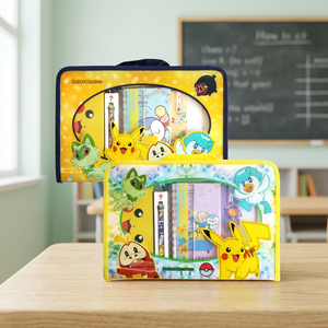 Set de Papelería Pikaed de PVC, Material Escolar Coreano para Niños, Lápiz, Borrador, Cuaderno, Anime, Dibujos Animados, Regalo para Estudiantes - Product Image 3