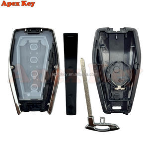 Carcasa de Llave de Coche Negra de 4 Botones, Material ABS, para Geely Global Kulrey Hawk GX7 Okavango Coolray X6 Geometry C Emgrand - Product Image 3