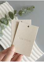 Étiquettes pour Vêtements Accessoires Logo Personnalisé Étiquette Suspendue Nom Faite Main Étiquettes Corde Papier Personnalisé pour Vêtements