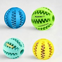 Jouet interactif durable pour animaux de compagnie en caoutchouc naturel, pour le nettoyage des dents et la distribution de friandises, pour chiens et chats - Vente flash