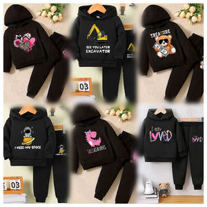 Nouveaux ensembles de vêtements décontractés pour filles, très demandés, confortables et élégants, avec des cardigans en tricot rayés et des ensembles pour enfants - Product Image 2