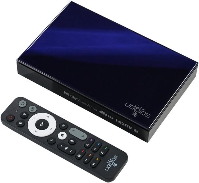 UGOOS SK1 8K UHD TV Box Amlogic S928X-K Android 11.0 LPDDR4 8GB RAM 128GB ROM WiFi6 1000M BT5.2 USB3.0 HDR Box Voice Remote