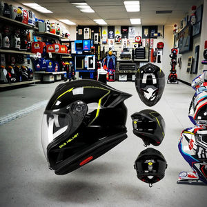 <span class=keywords><strong>Casco</strong></span> <span class=keywords><strong>de</strong></span> doble visera certificado por DOT <span class=keywords><strong>de</strong></span> liberación rápida <span class=keywords><strong>de</strong></span> seguridad universal <span class=keywords><strong>de</strong></span> cara completa ABS cascos <span class=keywords><strong>de</strong></span> choque para motociclistas masculinos y femeninos - Product Image 5