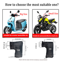 Manchettes de guidon de moto imperméables et chaudes pour la protection contre le froid