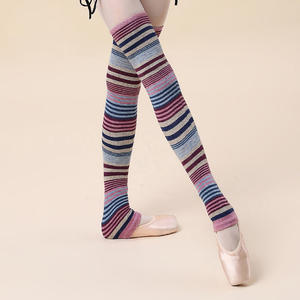 Kaos Kaki Panjang Wanita Octavia Wholesale untuk Tari Yoga Balet, Setengah Paha, Tanpa Jari, Rajutan, Penghangat Kaki - Product Image 2