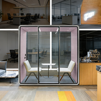 Cabine insonorisée, pod acoustique de bureau, salle de réunion silencieuse, cabine anti-bruit pour espace de travail ouvert