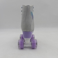 Patins à roulettes lumineux en cuir pour filles et femmes, enfants et jeunes, utilisation intérieure/extérieure, roulements ABEC-7 et roues en PU