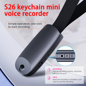 S26 Xách Tay Mini Âm Thanh Âm Thanh Ghi Âm USB Kỹ Thuật Số Bằng Giọng Nói Ghi Âm - Product Image 2
