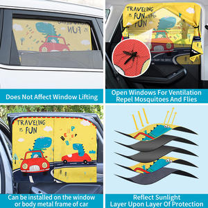 Couverture universelle de pare-soleil de fenêtre latérale de <span class=keywords><strong>voiture</strong></span> Chaussettes de fenêtre en maille Protection <span class=keywords><strong>UV</strong></span> Pare-soleil de <span class=keywords><strong>voiture</strong></span> - Product Image 4