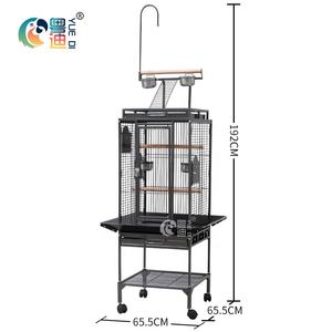 8118-large tel metal kare türleri ile kuş kafesi papağan pet kafes - Product Image 3