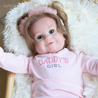 Witdiy Lukisan Tangan/Maddie 18.9 Inci/48Cm/Boneka Bayi Reborn Realistis/Gadis Tampan Seperti Hidup
