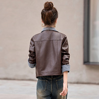 Veste Moto Noire Premium Femme en Similicuir PU – Manteau ODM pour l'Automne et le Bureau