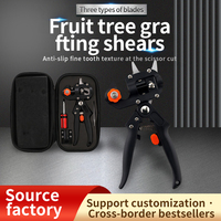 Couteau de greffage industriel de qualité supérieure, kit d'outils de greffage d'arbres V-Graft/U-Graft, poignée antidérapante, lames de rechange en plastique/caoutchouc