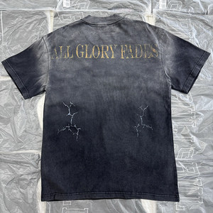 T-shirt Oversize Streetwear con Logo Personalizzato, 100% Cotone, Stampa Grafica di Alta Qualità per <span class=keywords><strong>Uomo</strong></span>, Effetto Lavaggio Acido Vintage - Product Image 3