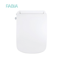 FABIA CE Certifié Vente en Gros Cuvette de toilette automatique en céramique avec bidet électrique, siège chauffant instantané électronique et couvercle intelligent carré