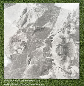 Moderne Carrara White Marble glasierte polierte Porzellan Carre aux Sol 600x600 Marbre Porzellan Keramik Ganzkörper Bodenfliesen Lager - Product Image 3