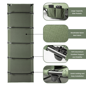 <span class=keywords><strong>Cuna</strong></span> de camping plegable ultracompacta, cama de <span class=keywords><strong>viaje</strong></span> que ahorra espacio para maletero de SUV y coche pequeño - Product Image 3