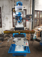 X6323 3H DRO fraiseuse à tourelle verticale universelle Smart Servo PLC/fraiseuse à tourelle avec outils de coupe de moulins manuels
