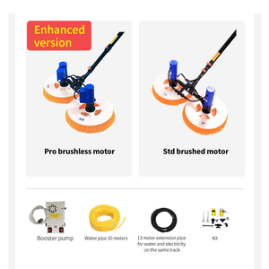 HAOFU X2 Factory Price Solar Panel Cleaning Brush with Rotating <strong>Water</strong> Powered Motor CE Certified Optional Brushless Motor - Product Image 5