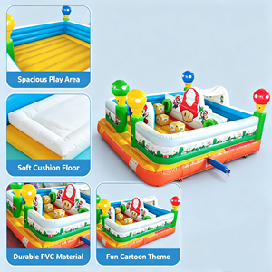 Aire <span class=keywords><strong>de</strong></span> jeux gonflable commerciale à thème <span class=keywords><strong>de</strong></span> dessins animés, château gonflable extérieur pour <span class=keywords><strong>location</strong></span> <span class=keywords><strong>de</strong></span> fêtes, espace <span class=keywords><strong>de</strong></span> jeu gonflable décoré en forme <span class=keywords><strong>de</strong></span> cube - Product Image 4