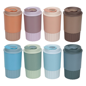 Logotipo personalizado Doble pared Vaso de acero inoxidable Botella aislada Manga de silicona Taza de café con tapa - Product Image 2